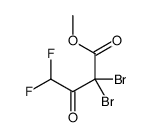 Butanoic acid, 2,2-dibromo-4,4-difluoro-3-oxo-, methyl ester 结构式