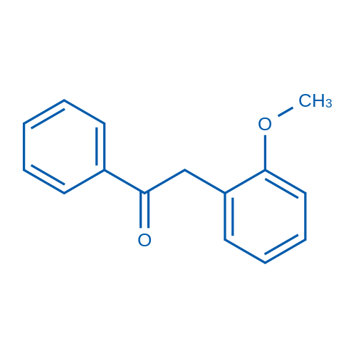 2-(2-甲氧基苯基)-1-苯基乙酮 结构式