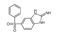 6-(苯基磺酰基)-1H-苯并[d]咪唑-2-胺 结构式