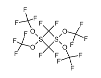 2,2,4,4-tetrafluoro-1,1,3,3-tetrahydro-1,1,3,3,-tetrakis-trifluoromethyl-1,3-dithiethane 结构式