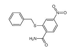 4-硝基-2-苄硫基苯甲酰胺 结构式
