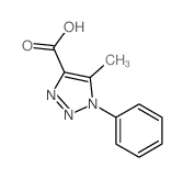 5-甲基-1-苯基-1H-[1,2,3]三唑-4-甲酸 结构式
