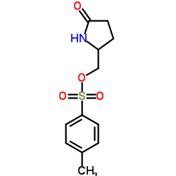 R-5-羟甲基-2-吡咯烷酮对甲苯磺酸酯 结构式