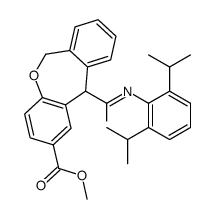 Dibenz[b,e]oxepin-2-carboxylic acid, 11-[[[2,6-bis(1-methylethyl)phenyl]amino]carbonyl]-6,11-dihydro-, methyl ester 结构式
