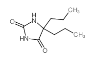 5,5-二丙基咪唑烷-2,4-二酮 结构式