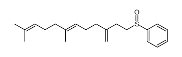 Benzene, [[(6E)-7,11-dimethyl-3-methylene-6,10-dodecadien-1-yl]sulfinyl]- 结构式