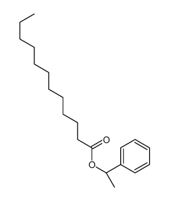 Dodecanoic acid, (1R)-1-phenylethyl ester 结构式