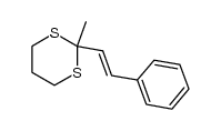 2-甲基-2-苯乙烯基-1,3-二噻烷 结构式