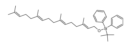 Silane, (1,1-dimethylethyl)diphenyl[(3,7,11,15-tetramethyl-2,6,10,14-hexadecatetraenyl)oxy]-, (E,E,E)- (9CI) 结构式