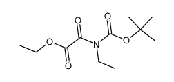 Acetic acid, 2-[[(1,1-dimethylethoxy)carbonyl]ethylamino]-2-oxo-, ethyl ester 结构式