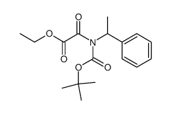 Acetic acid, 2-[[(1,1-dimethylethoxy)carbonyl](1-phenylethyl)amino]-2-oxo-, ethyl ester 结构式