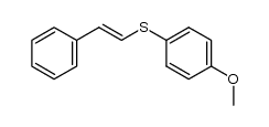 Benzene, 1-methoxy-4-[(2-phenylethenyl)thio]- 结构式