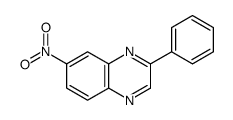 7-硝基-2-苯基喹喔啉 结构式