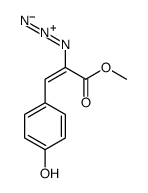 2-Propenoic acid, 2-azido-3-(4-hydroxyphenyl)-, methyl ester, (2Z)- 结构式