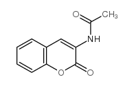 3-乙酰氨基香豆素 结构式
