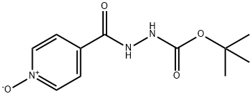 4-(2-(叔丁氧羰基)甲酰肼基)吡啶-N-氧化物 结构式