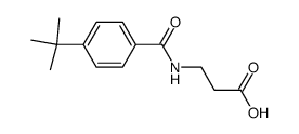 3-(4-(叔-丁基)苯甲酰氨基)丙酸 结构式