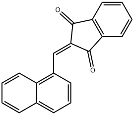 2-(萘-1-基亚甲基)-1H-茚-1,3(2H)-二酮 结构式