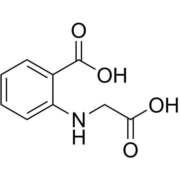 N-(2-羧基)苯基甘氨酸 结构式