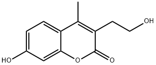 7-羟基-3-(2-羟基乙基)-4-甲基-2H-色烯-2-酮 结构式