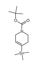 1(2H)-吡啶羧酸,3,6-二氢-4-(三甲基锡基)-,1,1-二甲基乙酯 结构式