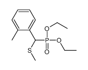 Phosphonic acid, [(2-methylphenyl)(methylthio)methyl]-, diethyl ester (9CI) 结构式