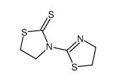 2-Thiazolidinethione, 3-(4,5-dihydro-2-thiazolyl)- 结构式