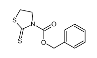 2-硫酮-3-噻唑烷羧酸苄酯 结构式
