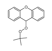 9H-Xanthene, 9-[(1,1-dimethylethyl)dioxy]- 结构式