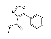 5-苯基噁唑-4-甲酸甲酯 结构式