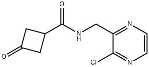 N-((3-氯吡嗪-2-基)甲基)-3-氧代环丁烷甲酰胺 结构式