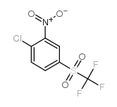 1-氯-2-硝基-4-三氟甲烷磺酰基苯 结构式