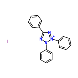 碘化2,3,5-三苯基四唑 结构式