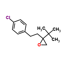 2-叔丁基-2-[2-(4-氯苯基)乙基]环氧乙烷 结构式