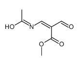 2-Propenoic acid, 3-(acetylamino)-2-formyl-, methyl ester, (E)- (9CI) 结构式