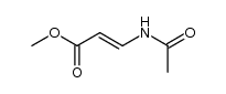 (E)-3-乙酰氨基丙烯酸甲酯 结构式