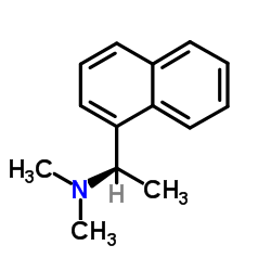 (R)-(+)-N,N-二甲基-1-(1-萘基)乙胺 结构式
