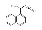 (R)-(-)-1-(1-萘基)异硫氰酸乙酯 结构式