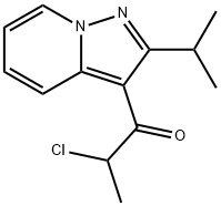 2-氯-1-[2-(1-甲基乙基)吡唑并[1,5-a]吡啶-3-基]-1-丙酮 结构式