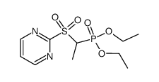 Phosphonic acid, [1-(2-pyrimidinylsulfonyl)ethyl]-, diethyl ester (9CI) 结构式