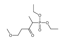 Phosphonic acid, (4-methoxy-1-methyl-2-oxobutyl)-, diethyl ester 结构式