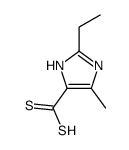 2-乙基-4-甲基咪唑-5-二硫代羧酸 结构式