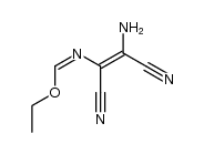 Methanimidic acid, N-[(1Z)-2-amino-1,2-dicyanoethenyl]-, ethyl ester, (Z)- 结构式