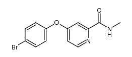 4-(4-溴苯氧基)-N-甲基-2-吡啶甲酰胺 结构式