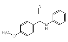 4-甲氧基-α-(苯氨基)苯乙腈 结构式