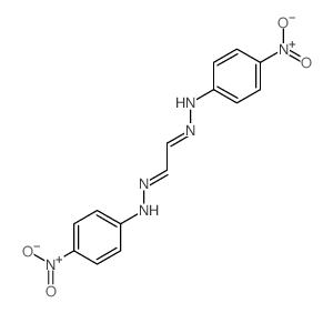 4-nitro-N-[[(2Z)-2-[(4-nitrophenyl)hydrazinylidene]ethylidene]amino]aniline 结构式