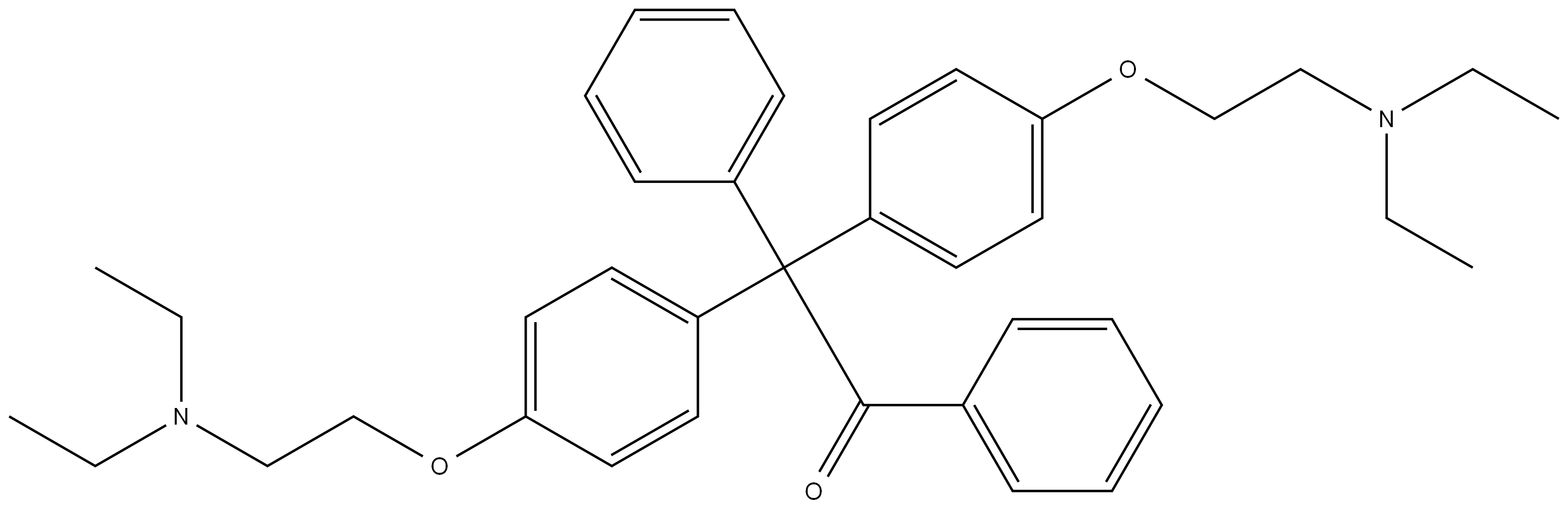 脱氯氯米芬 结构式