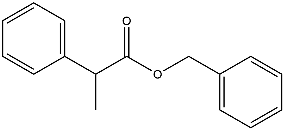 α-甲基苯乙酸苄酯 结构式