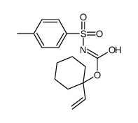 Carbamic acid, [(4-methylphenyl)sulfonyl]-, 1-ethenylcyclohexyl ester (9CI) 结构式