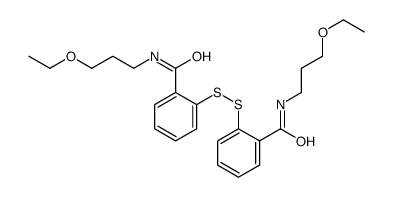 2,2'-二硫代双[N-(3-乙氧基丙基)苯甲酰胺] 结构式